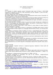 dott. ANDREA GUASPARRI Curriculum vitae STUDI Si Ã¨ ... - eCampus