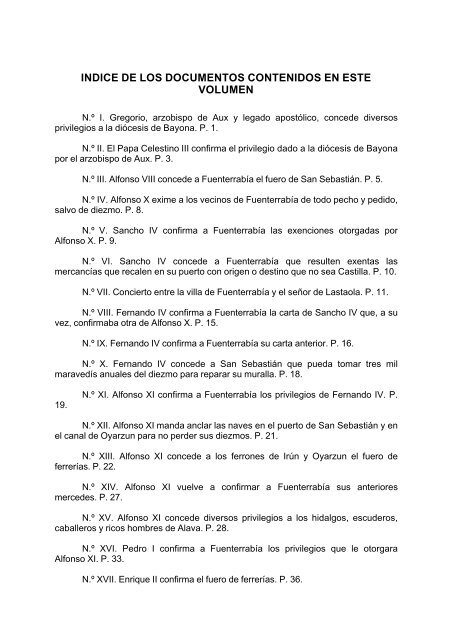 Xxixsi - ColecciÃ³n Documental del Archivo Municipal de Hondarribia (1186 ...
