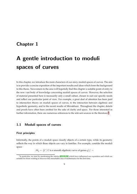 Intersection theory on moduli spaces of curves ... - User Web Pages