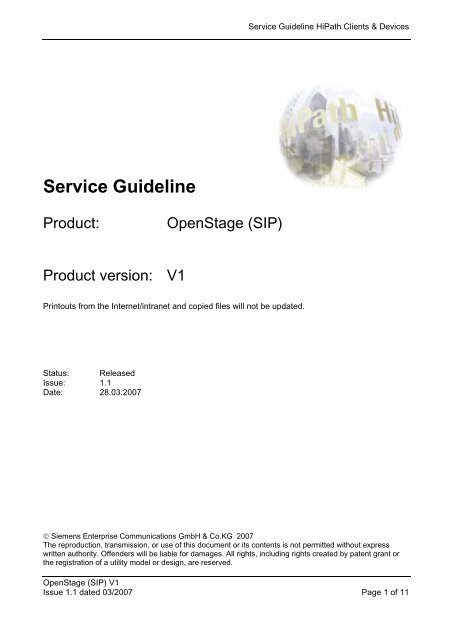 OpenStage (SIP) V1 Service Guideline.pdf