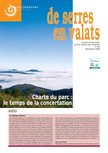 de serres en valats n°21.pdf - Parc National des Cévennes