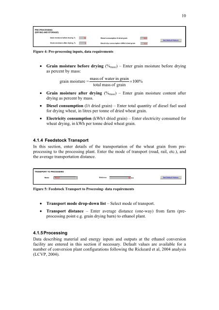 BIOETHANOL GREENHOUSE GAS CALCULATOR - HGCA