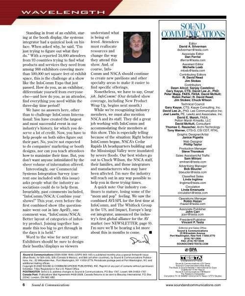 Sound and Communications - July 2008 Issue