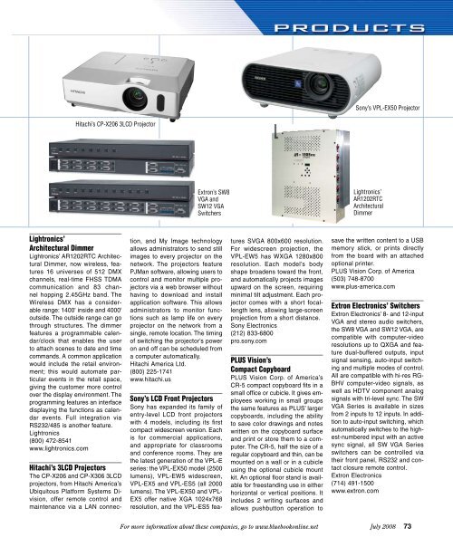 Sound and Communications - July 2008 Issue