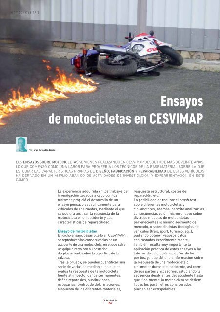 InvestigaciÃ³n de incendios en vehÃ­culos - Revista Cesvimap