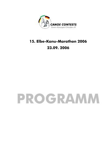 15. Elbe-Kanu-Marathon 2006 23.09. 2006 - Verein Kanusport ...