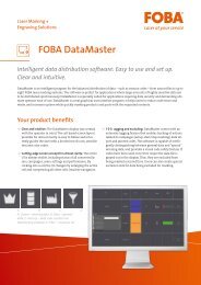 FOBA DataMaster - FOBA Laser Marking + Engraving | Alltec GmbH