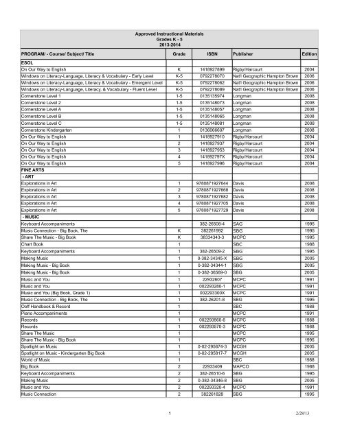 Grades K-5