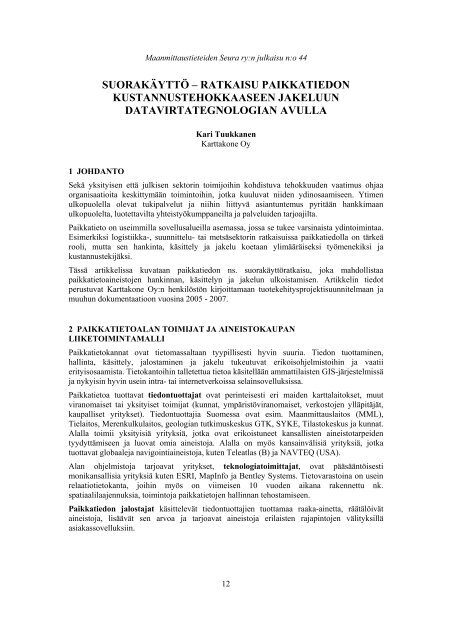 Artikkeli (pdf, 66 kt) - Maanmittaustieteiden Seura