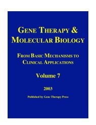 GTMB 7 - Gene Therapy & Molecular Biology