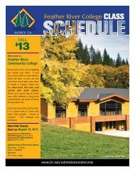 Fall 2013 Course Schedule (PDF) - Feather River College
