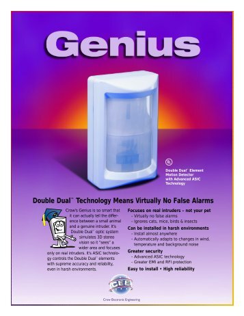 Crow Genius10 Motion Detector.pdf - Jacksons Security