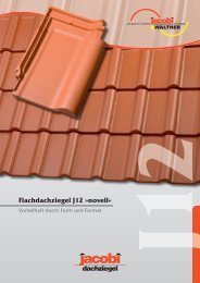 Flachdachziegel J12 Â»novellÂ« - Jacobi Tonwerke GmbH