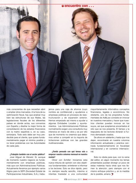 Socios Ad&Law - Revista DINTEL Alta DirecciÃ³n