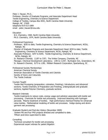 curriculum vitae of tonya coffey physics north carolina state