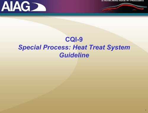 CQI-9 Special Process: Heat Treat System Guideline