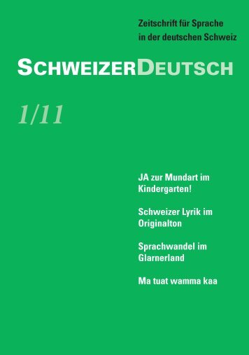 SchweizerDeutsch 1/11