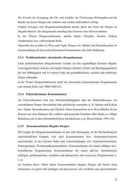 Obdachlosigkeit bei Konsumenten_innen illegaler Drogen ...