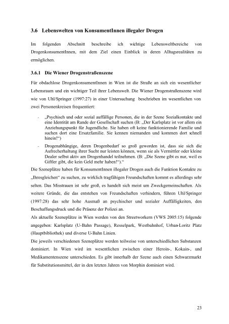 Obdachlosigkeit bei Konsumenten_innen illegaler Drogen ...