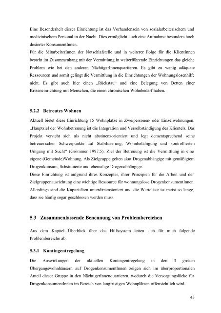 Obdachlosigkeit bei Konsumenten_innen illegaler Drogen ...