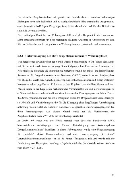 Obdachlosigkeit bei Konsumenten_innen illegaler Drogen ...