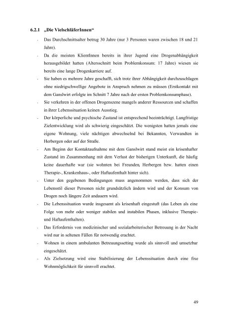 Obdachlosigkeit bei Konsumenten_innen illegaler Drogen ...