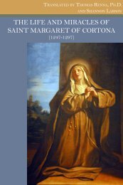 THE LIFE AND MIRACLES OF SAINT MARGARET OF CORTONA