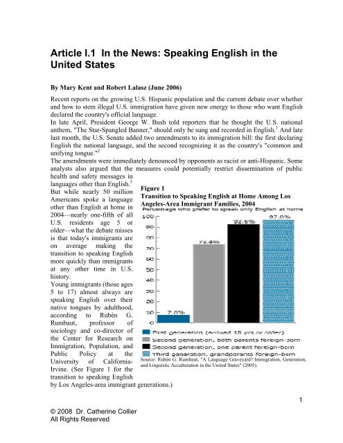 Art Un ticle I.1 ited Sta In the ates News - Woodring College of ...