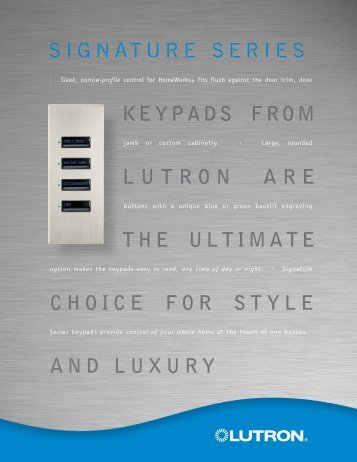 Signature Keypads
