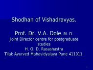 Shodhan of Vishadravyas. Dr. V.A. Dole. M. D. - Techno Ayurveda