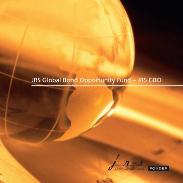 JRS Global Bond Opportunity Fund – JRS GBO - JRS Fonder