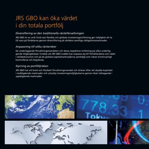 JRS Global Bond Opportunity Fund – JRS GBO - JRS Fonder