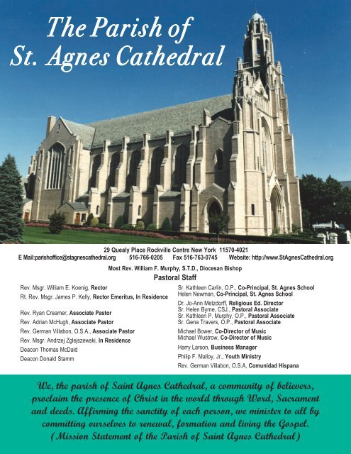 July 28, 2013 - the Parish of St. Agnes Cathedral