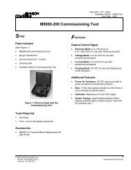 Tech Sheet for Johnson Controls M9000200 Commissioning Tool