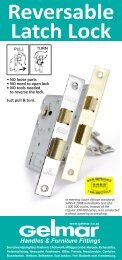 Reversable Latch Lock - Gelmar Handles and Furniture Fittings