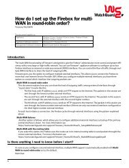 How do I set up the Firebox for multi- WAN in round-robin order?