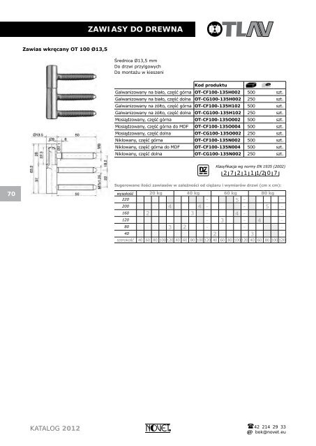 katalog produktowy - Novet