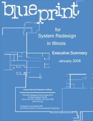 System Redesign for in Illinois - Human Services Research Institute