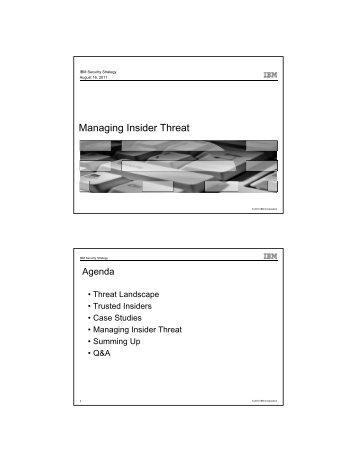 Managing Insider Threat - NASACT