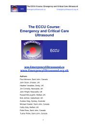 The ECCU Course: Emergency and Critical Care Ultrasound