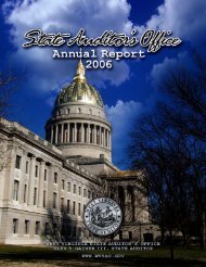 2006 Annual Report - West Virginia State Auditor's Office