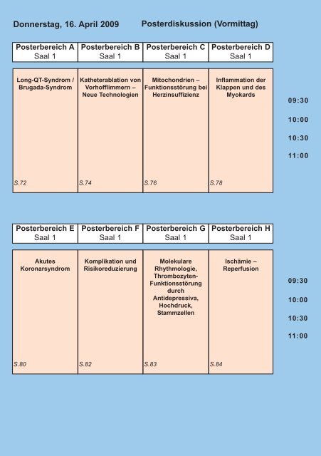 Herz - 75. Jahrestagung 2009 der Deutschen Gesellschaft für ...