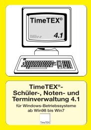 Timetex®- Schüler-, Noten- und Terminverwaltung 4.1
