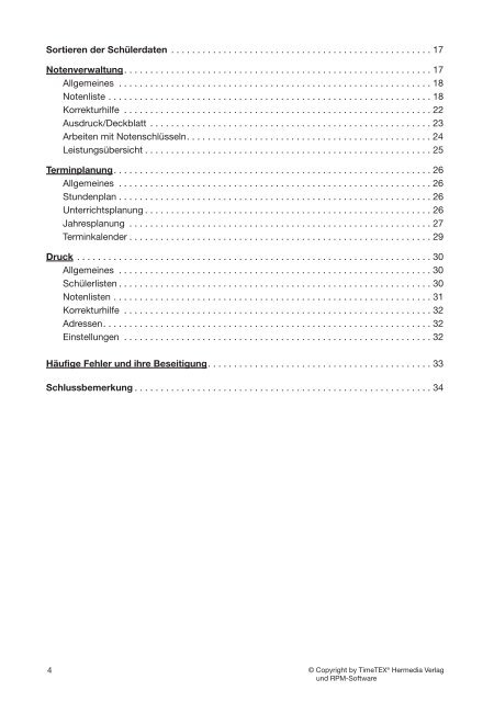 Timetex®- Schüler-, Noten- und Terminverwaltung 4.1