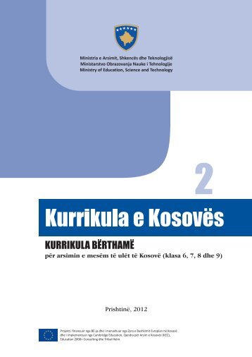 KURRIKULA E KOSOVÃS KURRIKULA BÃRTHAMÃ PÃR ARSIMIN ...