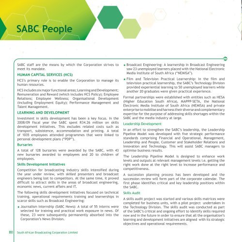 About the SABC