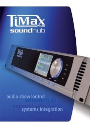TiMax2 SoundHub Brochure - Out Board UK
