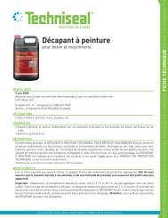 Décapant à teinture pour bois Techniseal, à base d'eau, sans grattage, 4 L