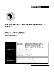 Nacala Road Corridor - TradeMark Southern Africa