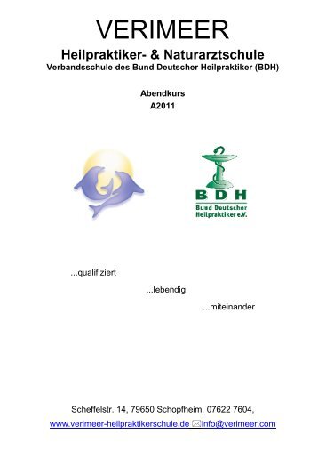 (BDH) Abendkurs A2011 - Verimeer Heilpraktiker